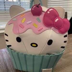 Loungefly Pink and White Cupcake Bag